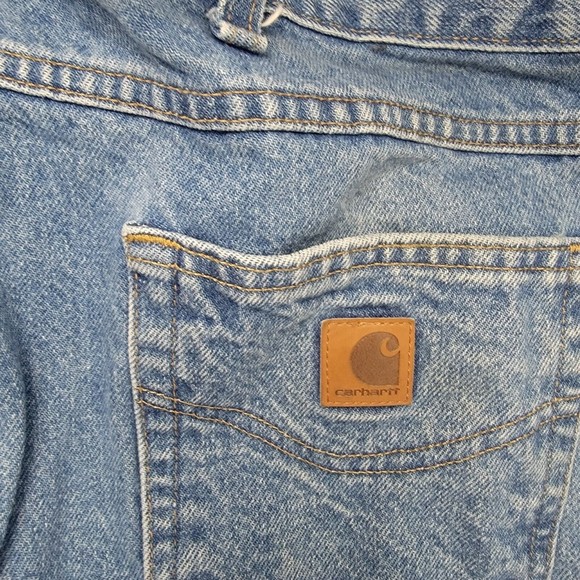 Carhartt B17-STW Relaxed Fit Size 46 x 30 Denim Blue Jeans Men's - Picture 7 of 12